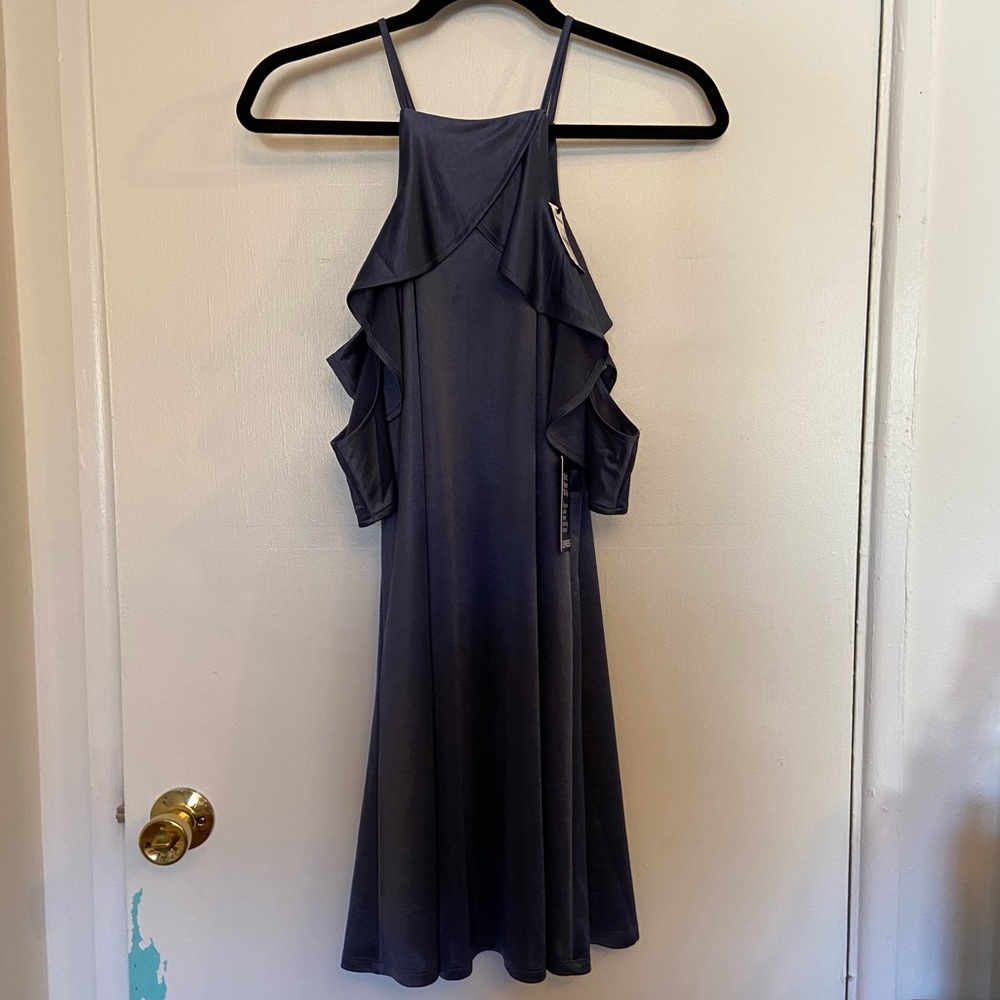 NWT EXPRESS Satiny Flutter Sleeve Dress